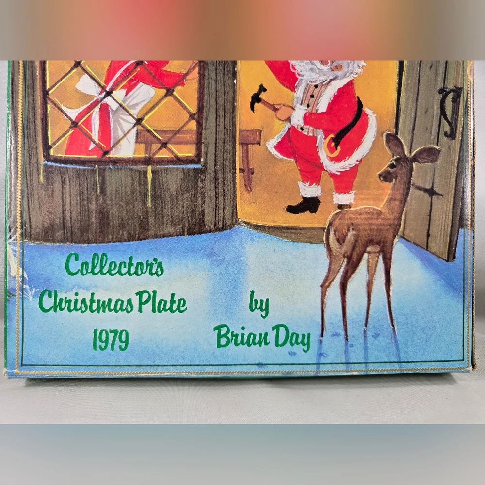 Vintage 1979 Collector's Christmas Plate Brian Day Mrs. Claus #3